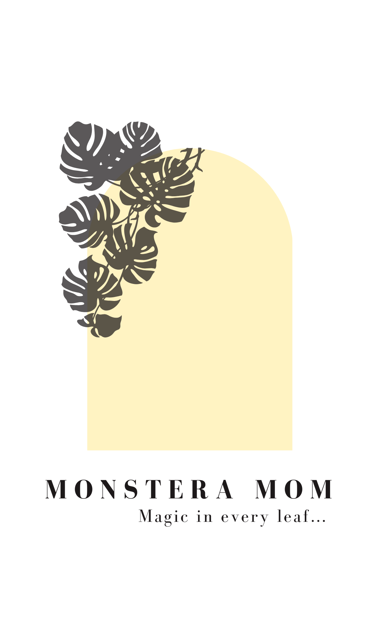Monstera Mom business card back